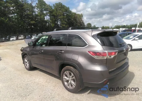 2015 Toyota Highlander Xle из США, поврежденный, VIN 5TDJKRFH9FS115508